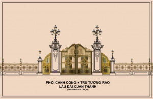 Cổng nhôm đúc C-262